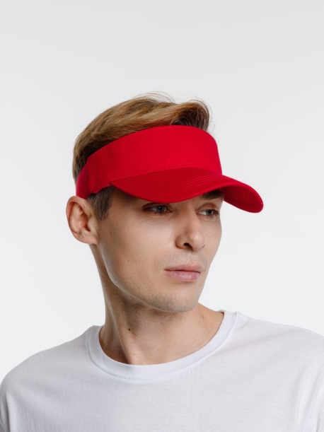 Козырек Viseros, красный (Изображение 6)