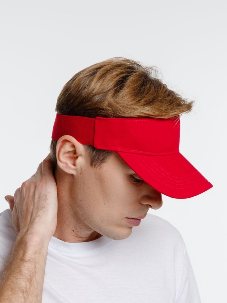 Козырек Viseros, красный (Изображение 7)