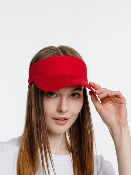 Козырек Viseros, красный (Изображение 9)