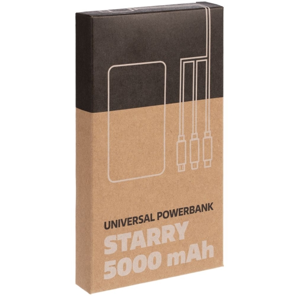 Аккумулятор Uniscend Starry с подсветкой, 5000 мАч, синий (Изображение 5)