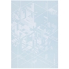 Плед Winterflake, бело-голубой с люрексом (Изображение 3)