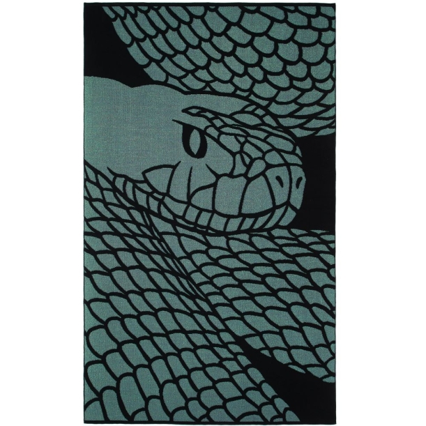 Плед Serpentica, черный с люрексом (Изображение 2)