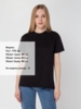 Футболка унисекс T-Bolka 160, черная, размер 6XL (Изображение 8)
