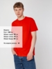 Футболка унисекс T-Bolka 160, красная, размер 6XL (Изображение 4)