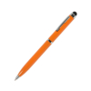 CLICKER TOUCH, ручка шариковая со стилусом для сенсорных экранов, оранжевый/хром, металл (Изображение 1)