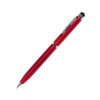 CLICKER TOUCH, ручка шариковая со стилусом для сенсорных экранов, красный/хром, металл (Изображение 1)