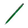 CLICKER TOUCH, ручка шариковая со стилусом для сенсорных экранов, зеленый/хром, металл (Изображение 1)