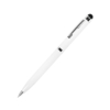 CLICKER TOUCH, ручка шариковая со стилусом для сенсорных экранов, белый/хром, металл (Изображение 1)