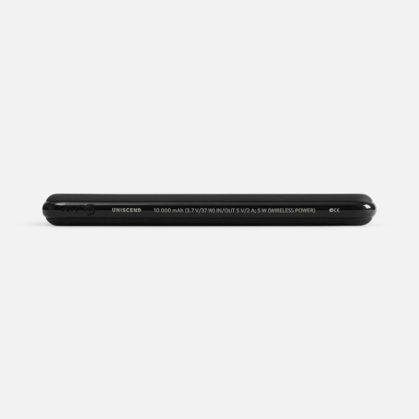 Аккумулятор с беспроводной зарядкой All Day Wireless, 10 000 мАч, черный (Изображение 4)