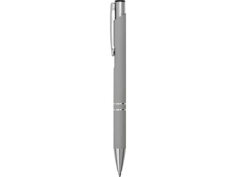 Ручка металлическая шариковая C1 софт-тач, серый (Р) (Изображение 3)