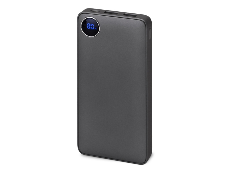 Внешний аккумулятор с дисплеем Mild, 10 000 mAh, темно-серый (Изображение 1)