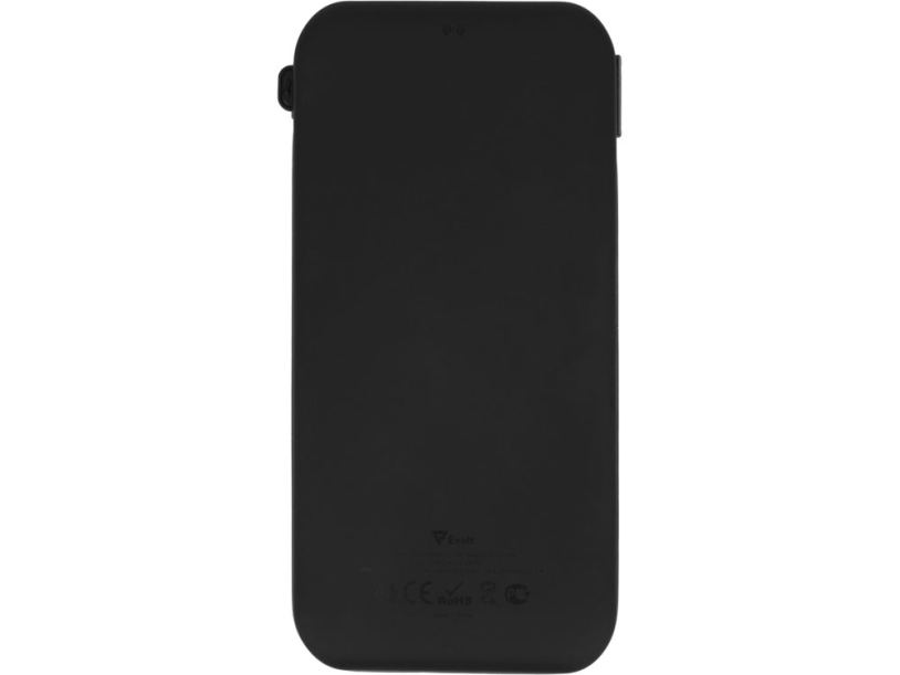 Внешний беспроводной аккумулятор с подсветкой лого Astro, 10000 mAh, черный (Изображение 6)