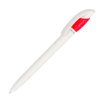 Ручка шариковая GOLF GREEN, белый/красный, пластик (Изображение 1)