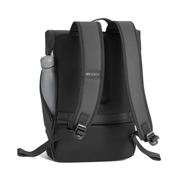 Антикражный водонепроницаемый рюкзак Urban Flap-Top, черный (Изображение 9)