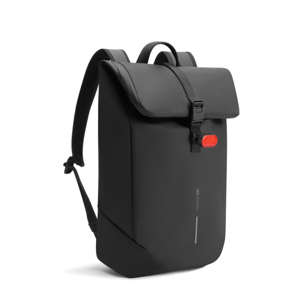 Антикражный водонепроницаемый рюкзак Urban Flap-Top, черный (Изображение 10)