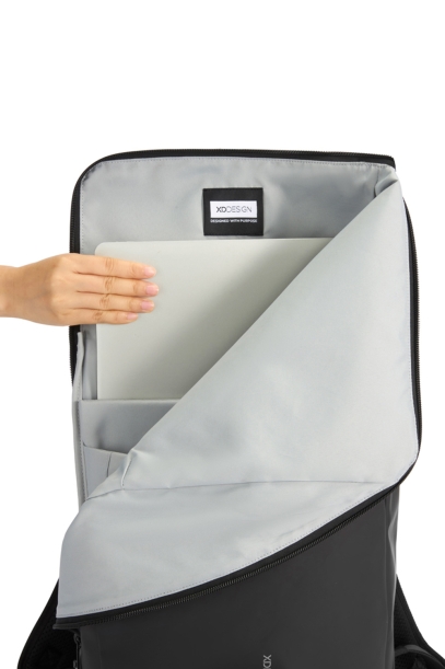Антикражный водонепроницаемый рюкзак Urban Flap-Top, черный (Изображение 15)