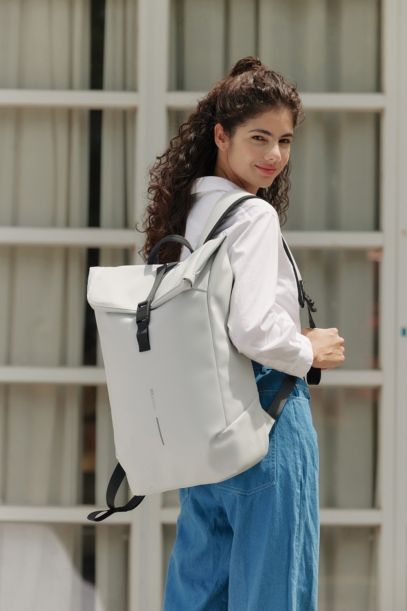 Антикражный водонепроницаемый рюкзак Urban Flap-Top, белый (Изображение 3)