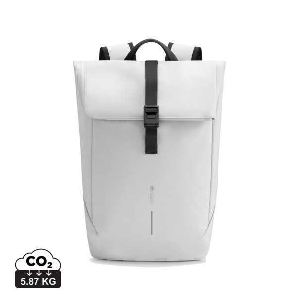 Антикражный водонепроницаемый рюкзак Urban Flap-Top, белый (Изображение 9)