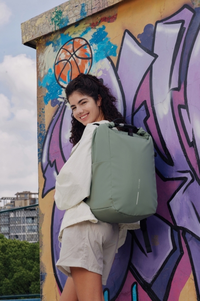 Антикражный рюкзак Urban Roll-top, зеленый (Изображение 3)
