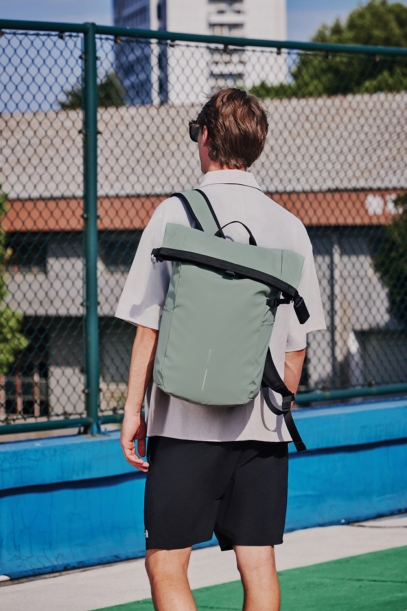 Антикражный рюкзак Urban Roll-top, зеленый (Изображение 7)