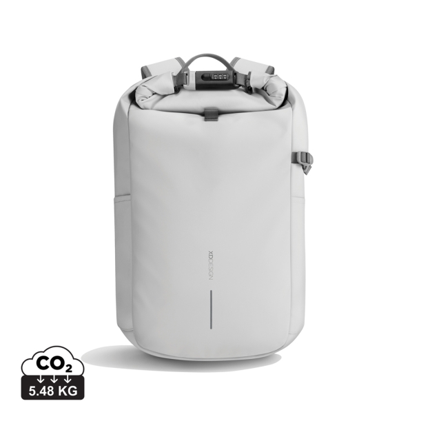 Антикражный рюкзак Urban Roll-top, белый (Изображение 3)