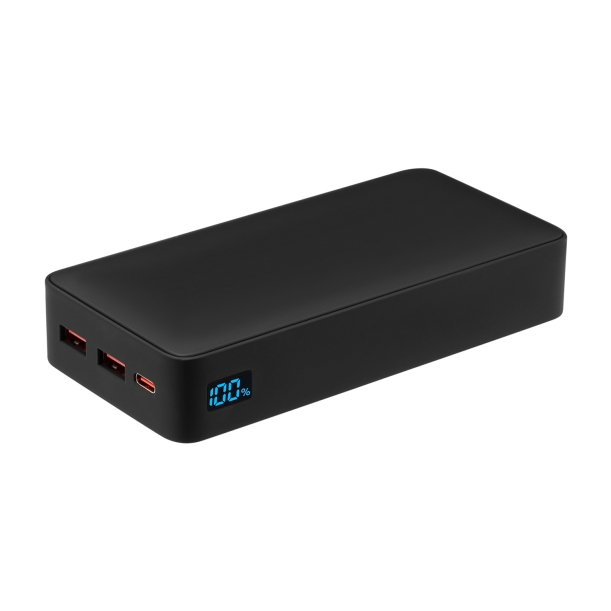 Внешний аккумулятор с подсветкой Ancor PD Plus 20000 mAh, черный (Изображение 1)