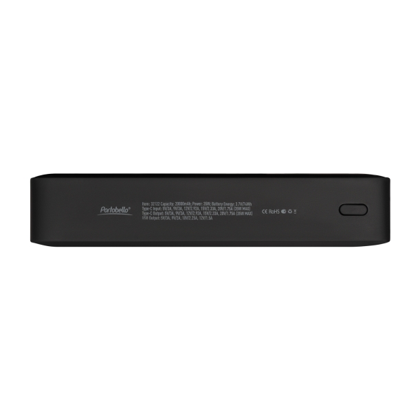 Внешний аккумулятор с подсветкой Ancor PD Plus 20000 mAh, черный (Изображение 6)
