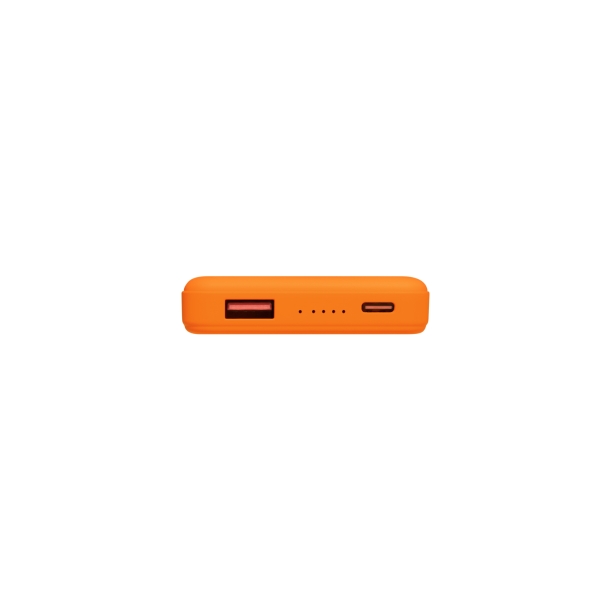 Внешний аккумулятор Largo PD 5000mAh с функцией беспроводной зарядки 15W, оранжевый (Изображение 7)