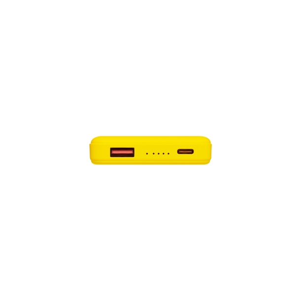 Внешний аккумулятор Largo PD 5000mAh с функцией беспроводной зарядки 15W, желтый (Изображение 7)