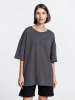 Футболка унисекс оверсайз Crosstown, темно-серая, размер L (Изображение 5)