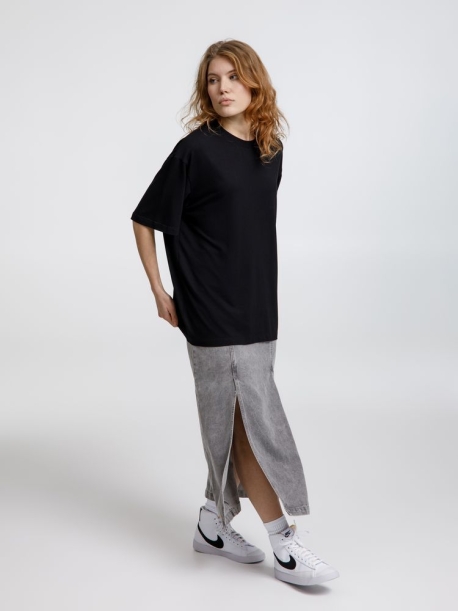 Футболка оверсайз унисекс Lavinia, черная, размер XL/XXL (Изображение 8)