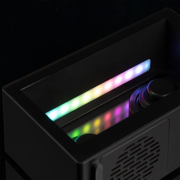 Bluetooth-колонка со светомузыкой Sensofonic, черная (Изображение 9)