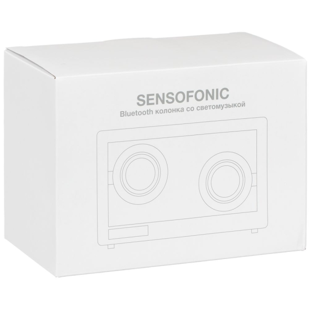 Bluetooth-колонка со светомузыкой Sensofonic, черная (Изображение 11)