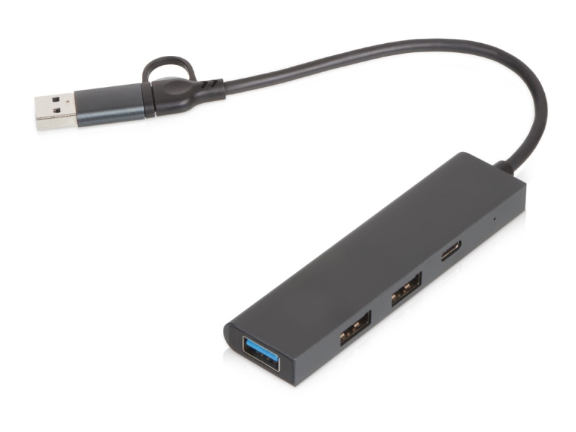 USB-концентратор Command, серый (Изображение 1)