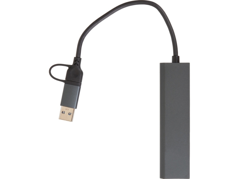 USB-концентратор Command, серый (Изображение 3)