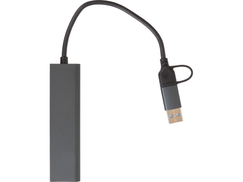 USB-концентратор Command, серый (Изображение 6)