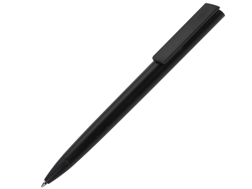 Ручка пластиковая шариковая Taper Solid (черный)  (Изображение 1)