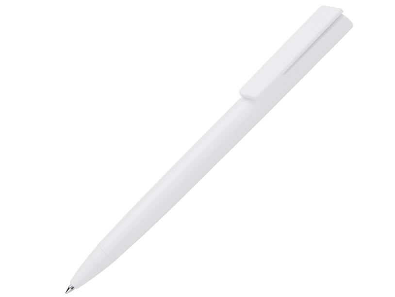 Ручка пластиковая шариковая Taper Solid (белый)  (Изображение 1)
