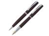 Набор Pierre Cardin PEN&amp;PEN: ручка шариковая + роллер. Цвет - коричневый матовый. Упаковка Е. (Изображение 1)