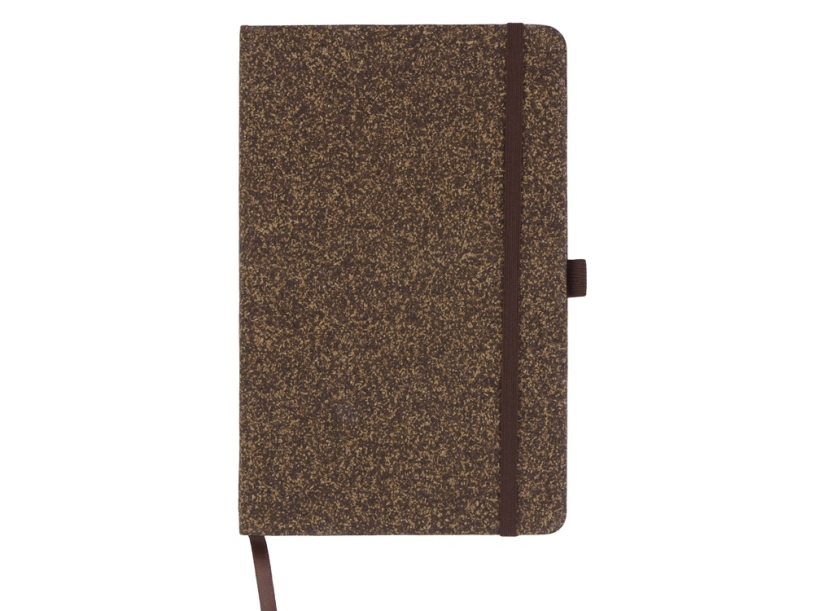 Блокнот из кофейных зерен А5 Coffee notes, твердая обложка, 80 листов 70 гр/м2 белой бумаги, кофейный (Изображение 2)