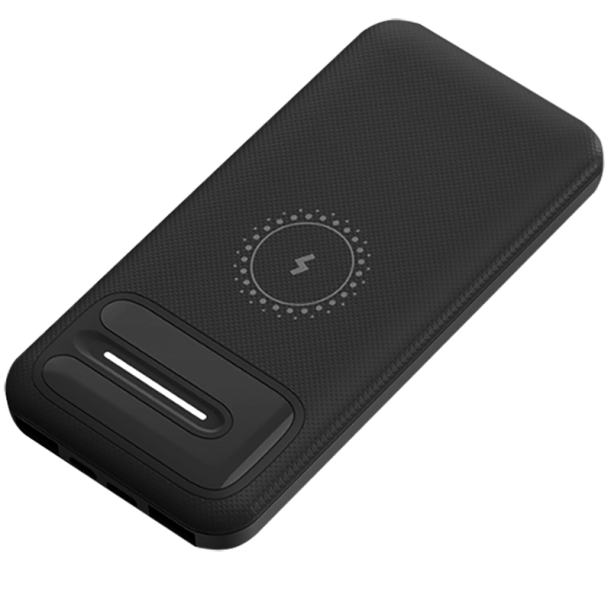 Внешний аккумулятор Odyssey, 10000 mAh с беспроводной зарядкой, черный (Изображение 1)