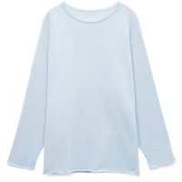 Лонгслив унисекс Siluetti Fuori, светло-голубой, размер L/XL