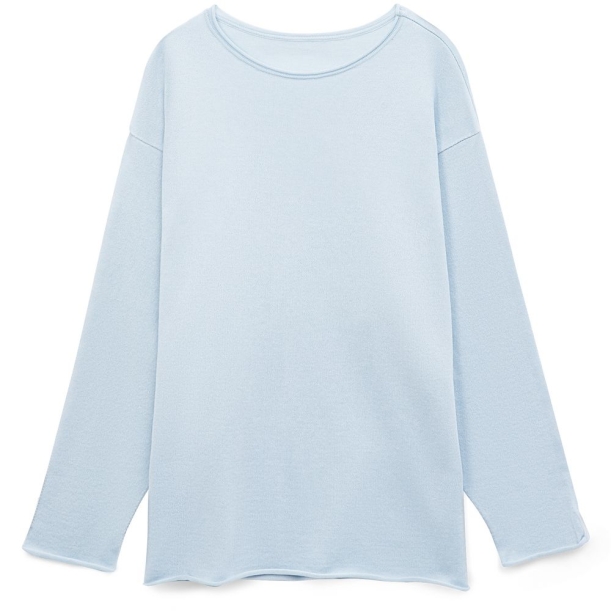 Лонгслив унисекс Siluetti Fuori, светло-голубой, размер L/XL (Изображение 1)