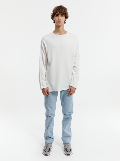 Лонгслив унисекс Siluetti Fuori, молочно-белый, размер L/XL (Изображение 4)