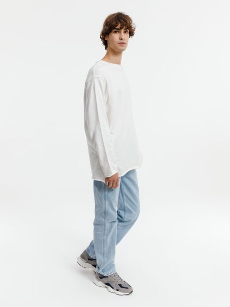 Лонгслив унисекс Siluetti Fuori, молочно-белый, размер L/XL (Изображение 7)