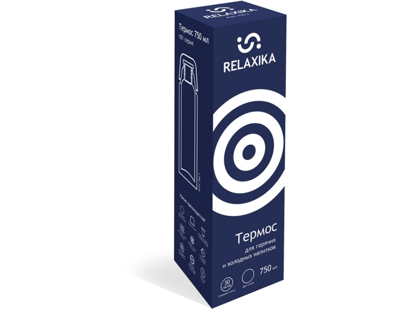 Термос Relaxika 101, 750 мл (темно-синий) 750 (Изображение 11)