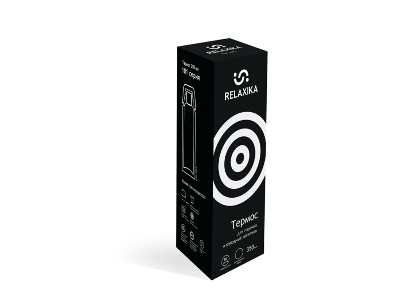 Термос Relaxika 101, 350 мл (черный) 350 (Изображение 11)