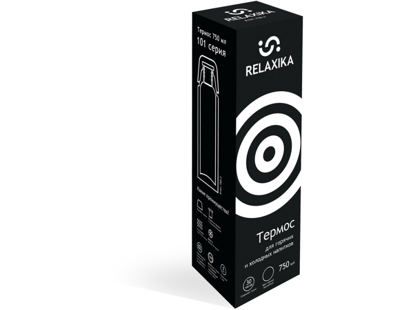 Термос Relaxika 101, 750 мл (черный) 750 (Изображение 11)