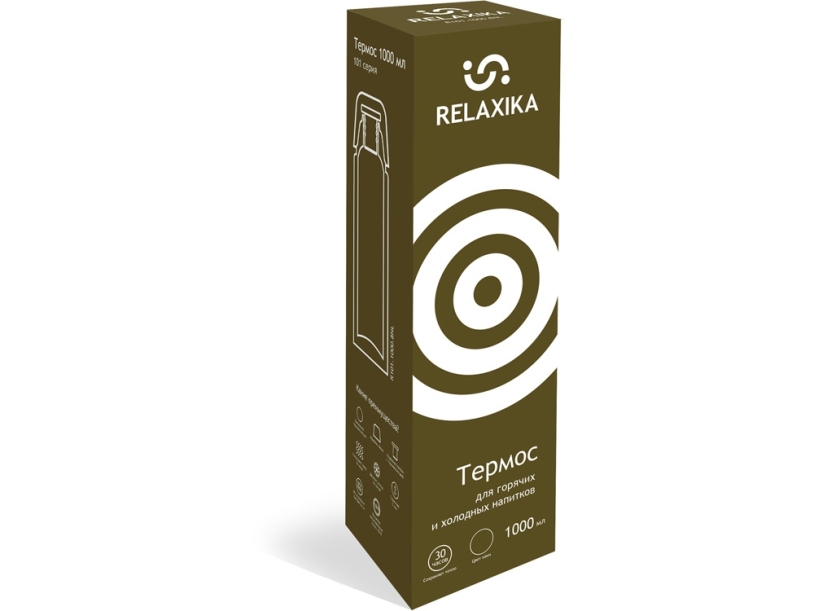 Термос Relaxika 101, 1 л (хаки) 1000 (Изображение 11)