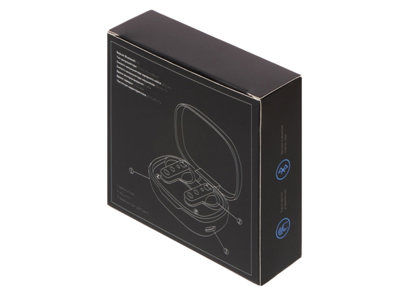 Беспроводные наушники TWS wireless Sync, черный (Изображение 10)